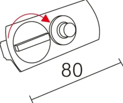 Vox pendeladapter for spotskinne