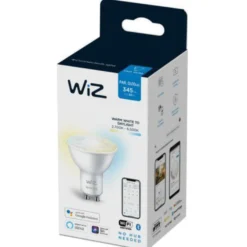 WiZ GU10 Lyspære 4,9W Wifi - Justerbar fargetemperatur 2700-6500 Kelvin
