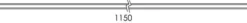 Zip 1,15m skinne