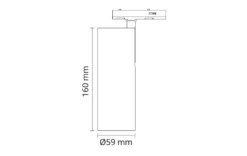 Zip Tube Mini spot 14W LED DTW 2000-4000K
